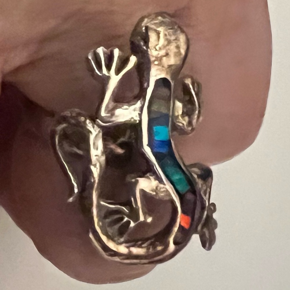 Cute lizard adjustable ring NWOT